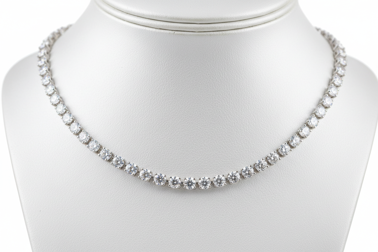 Luxury Moissanite Choker – Timeless Women’s Formal Necklace - One Size Fits All